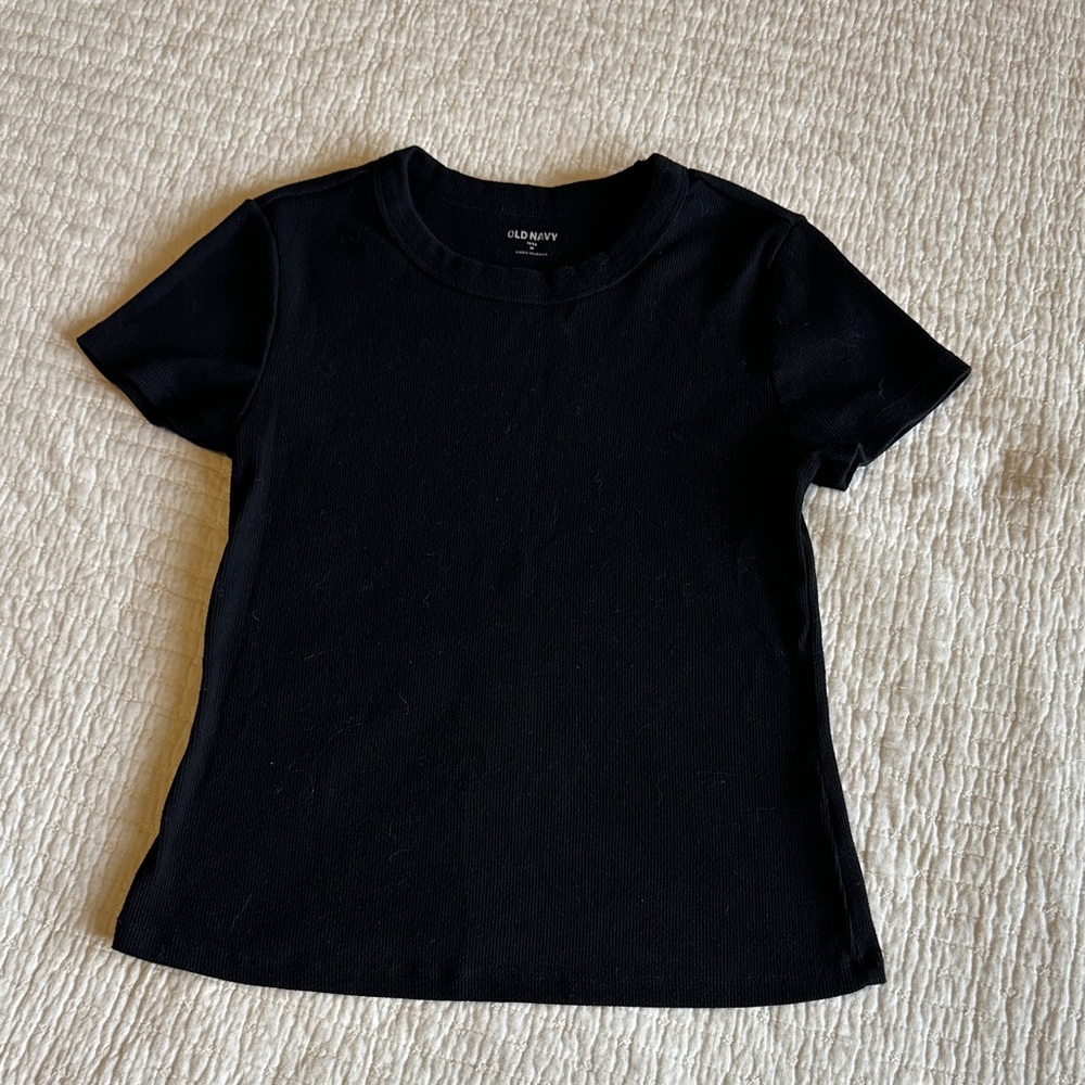 Old Navy Black Crew Neck Tee